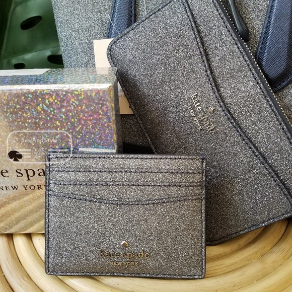 Kate Spade Lola Satchel Large Card Holder Glitter - Picture 7 of 15